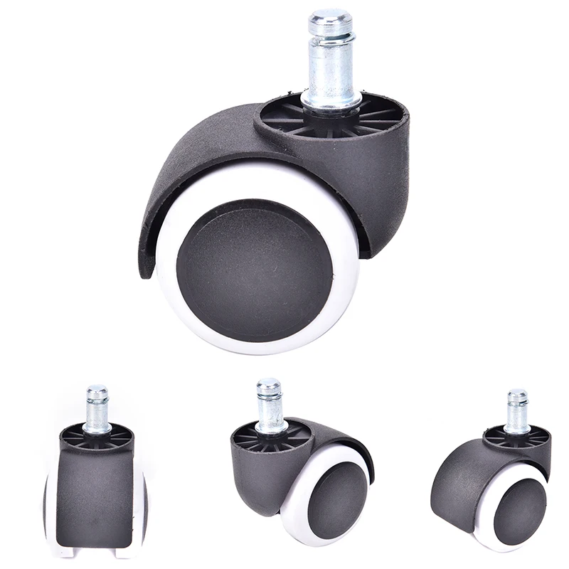 (Set of 5) 2inch Office Chair Wheels 360° Rotating Quiet Chair Wear-resistant Chair Roller