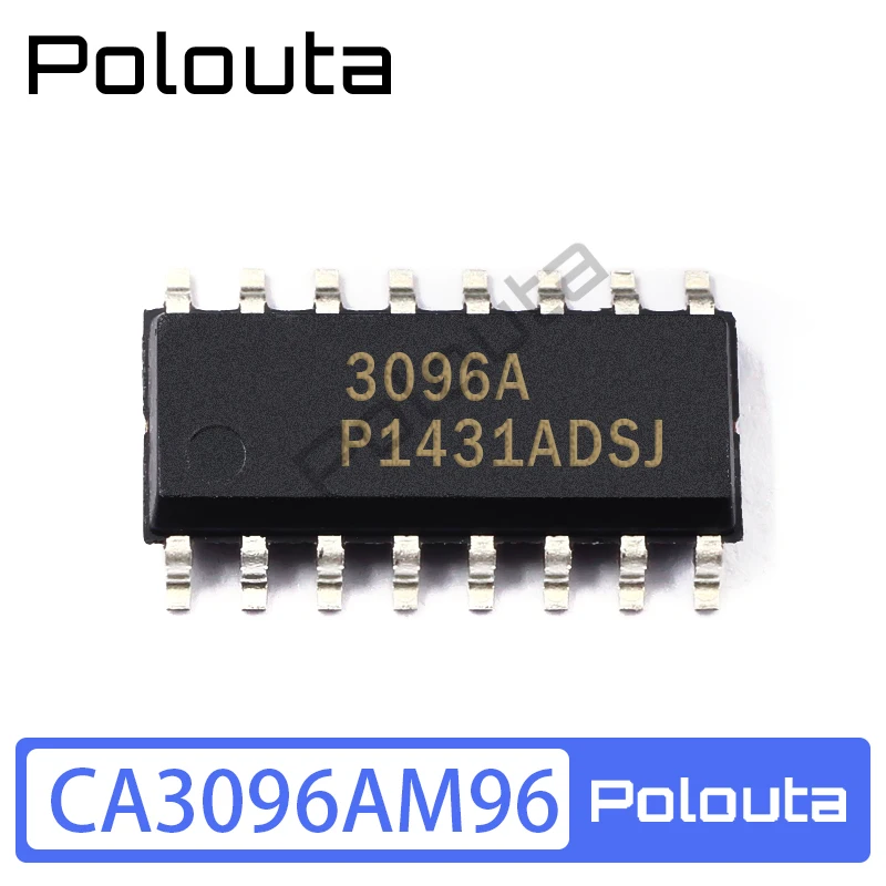 Polouta CA3096AM96 CA3096AM CA3096 SOP-16 NPN/PNP Transistor Array Electronic Components Arduino Nano Integrated Circuits