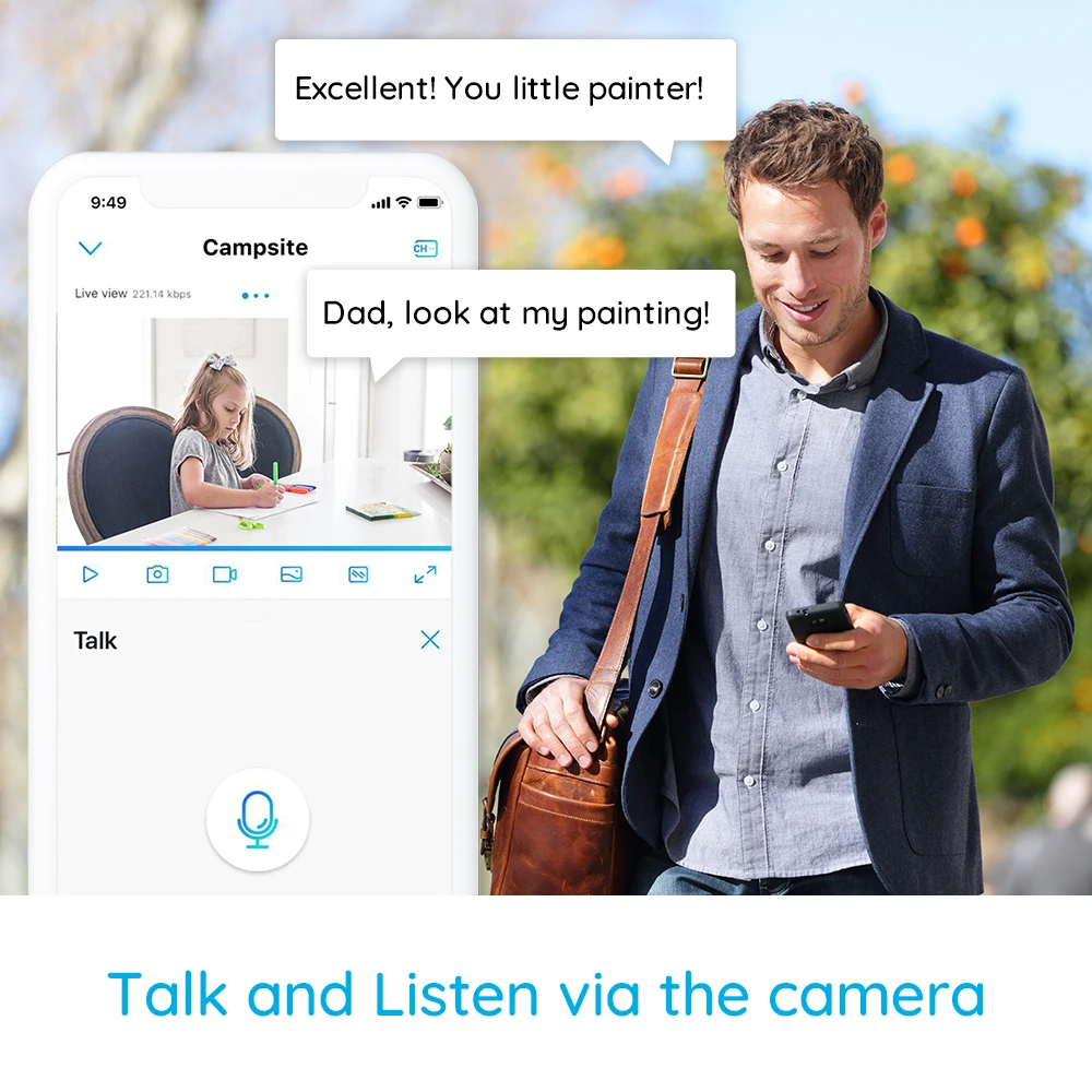 Reolink 3MP Full Hd Pan/Tilt Wifi Camera Wit Babyfoon 2.4G Indoor Home Security Video Ip Camera e1