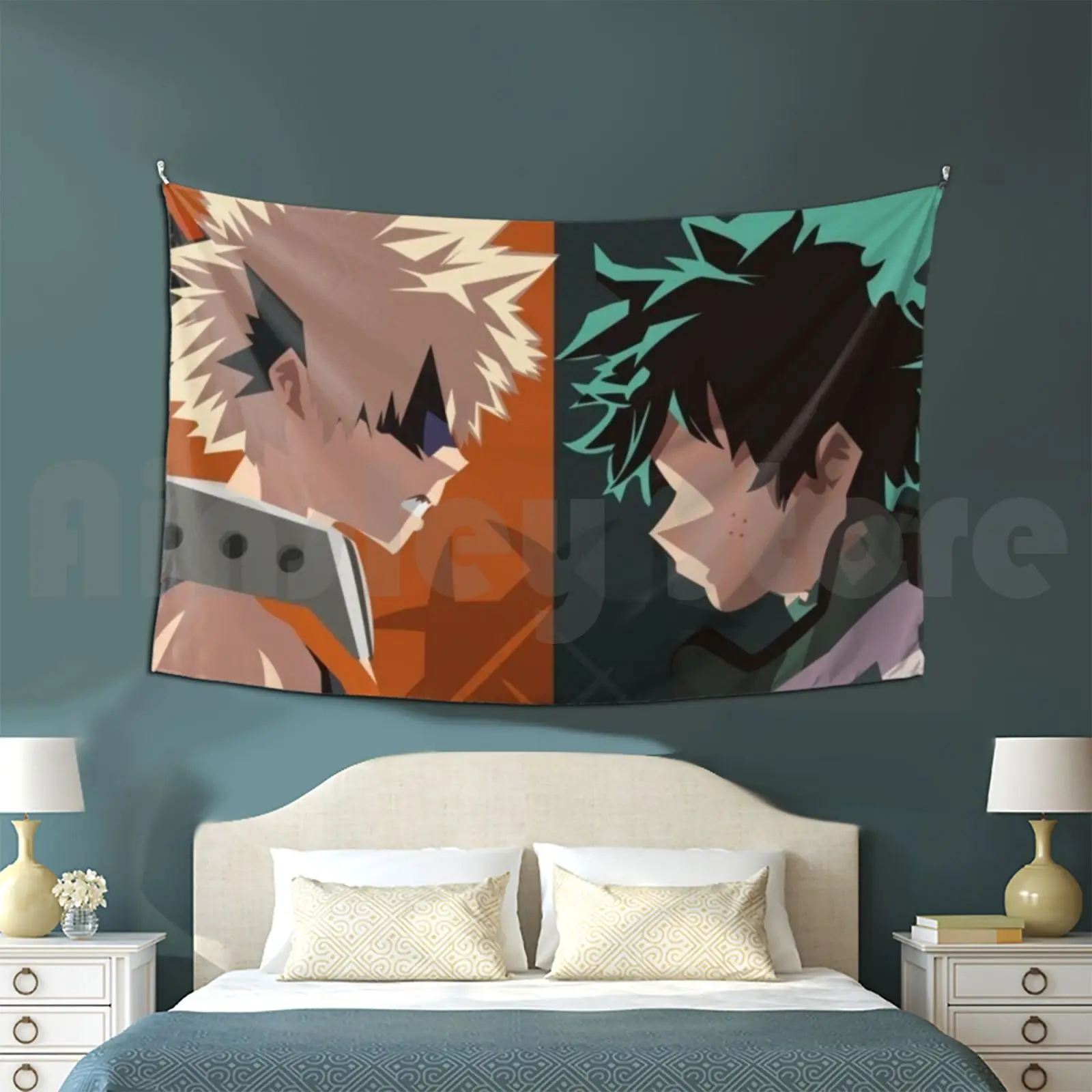 Tapestry Bakugo And Deku Hat Mha Bnha Boku No Hero Academia Anime Deku All Might Bakugo Bakugo Katsuki