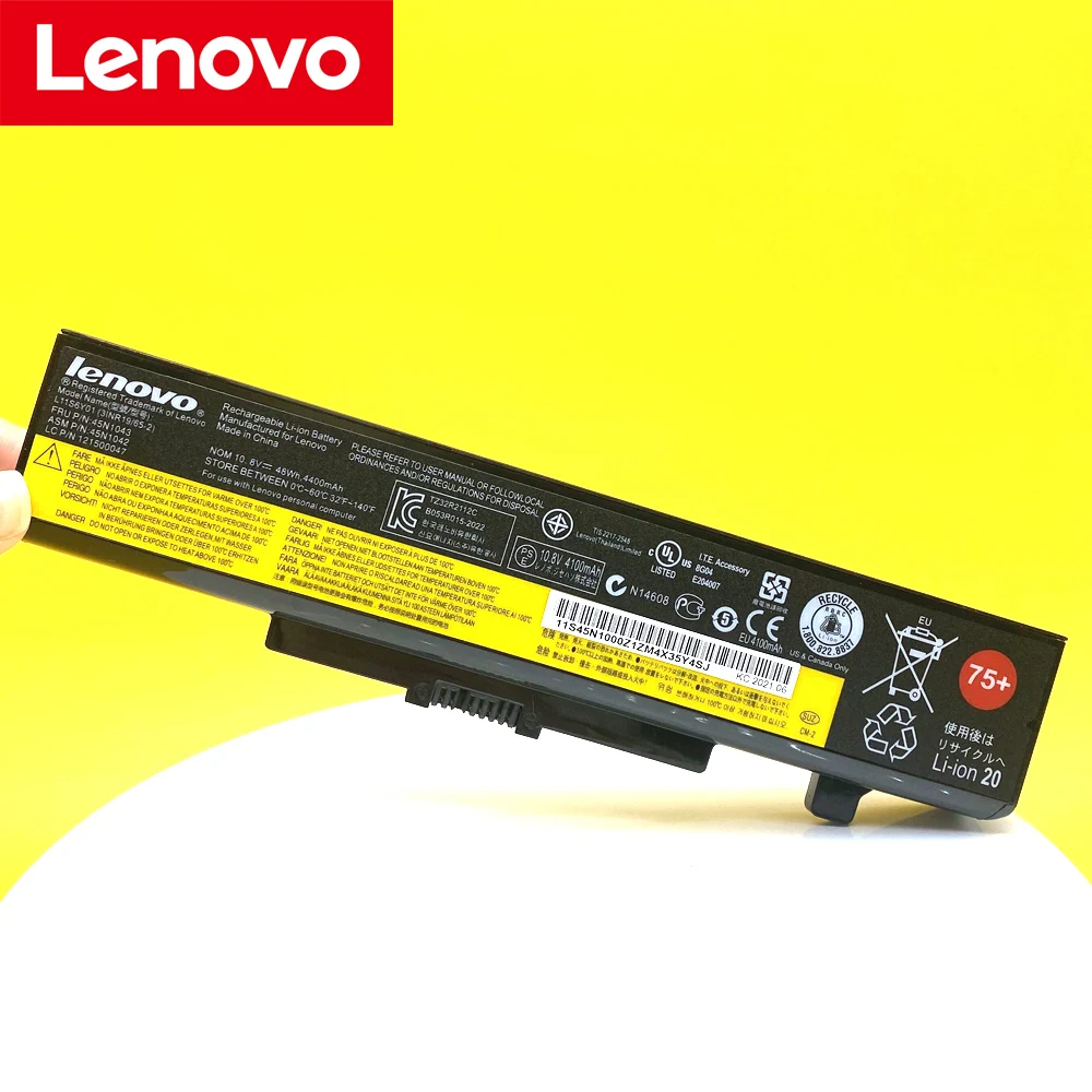 Imagem -06 - Original 45n1042 45n1043 para Lenovo Thinkpad Edge E430 E440 E431 E435 E530 E531 E535 E540 E430c E545 Bateria do Portátil Novo