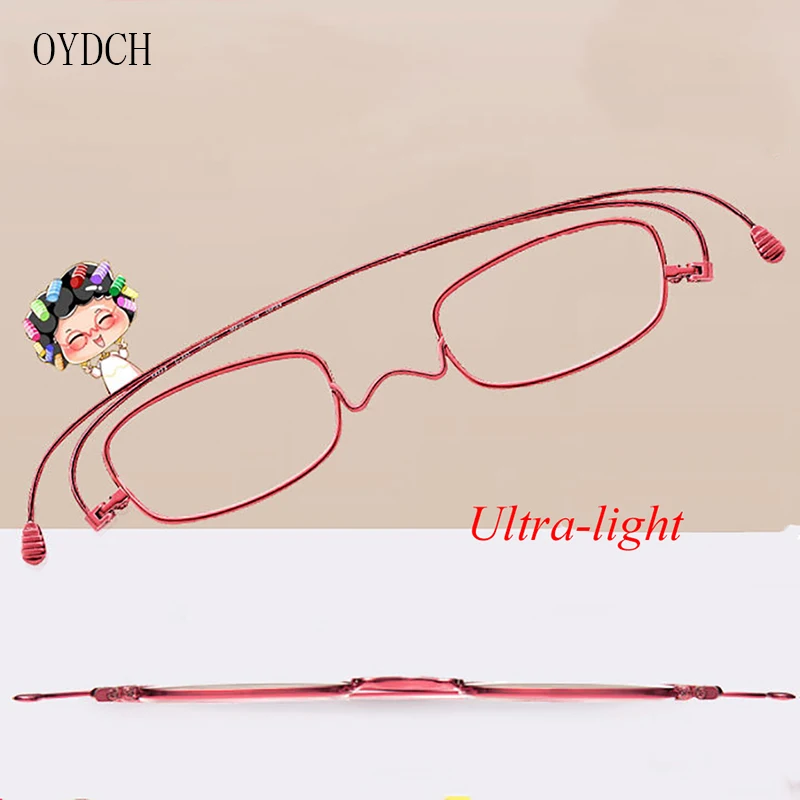 

Ultra-light metal anti-blue light reading glasses Ultra-thin folding portable reading glasses for men and women