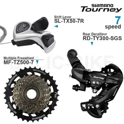 SHIMANO Tourney 6v 7v Groupset 6/7 Speed SL-TX50 Shifters TY300 Rear Derailleur TZ500 Freewheel for MTB bike Original Parts