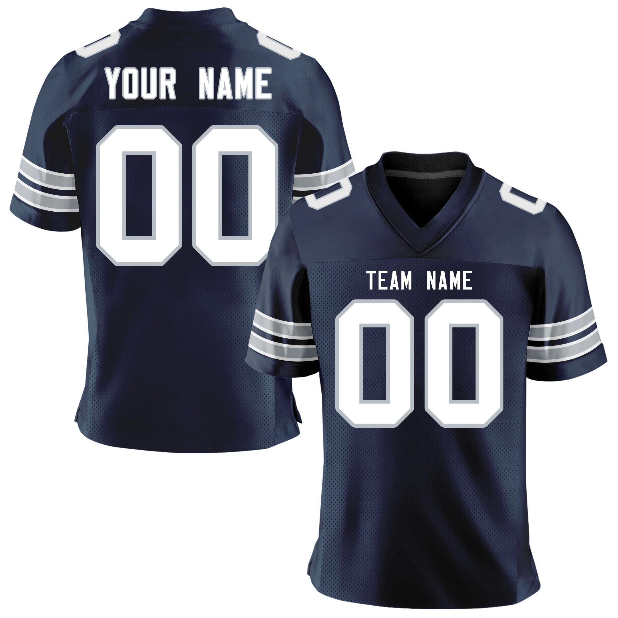 Custom American Football Jerseys Personalized Mesh T Shirts Sublimated Printed Your Team Name Number Rugby Team Jersey Men/Youth