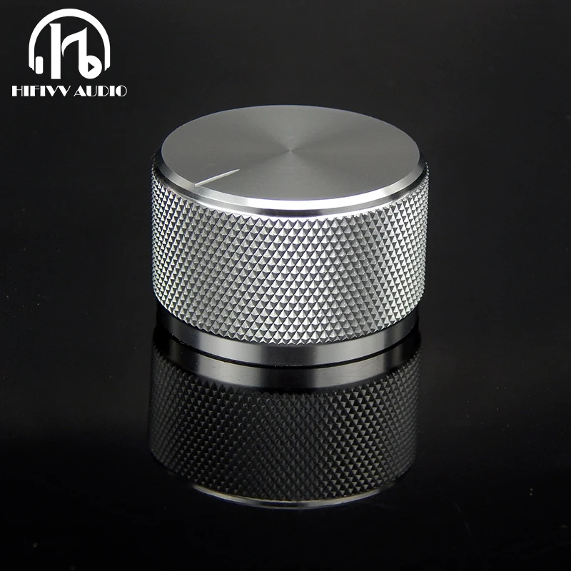 Perilla de aluminio para amplificador de volumen, potenciómetro de Audio HIFI, diámetro de mango de 35mm y altura de 22mm, 1 unidad