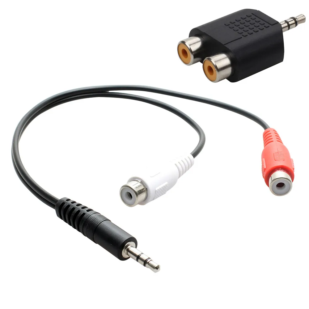 Cavo RCA universale cavo Audio Stereo Jack da 3.5mm a presa 2RCA adattatore da femmina a maschio a cuffia 3.5 AUX Y per amplificatore DVD