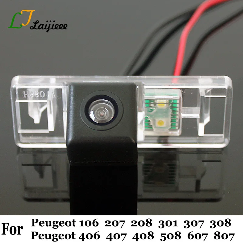 

For Peugeot 106 207 208 301 307 308 406 407 408 508 607 807 Car Rear View Camera / With Relay HD Night Vision Reversing Camera