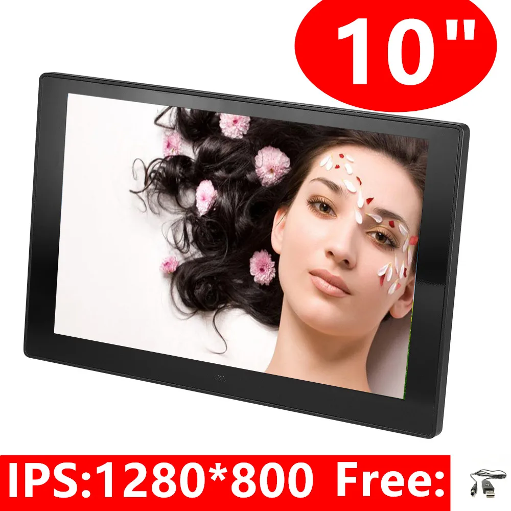 

Good gift 10 Inch LED/IPS Backlight HD 1280*800 Full Function Digital Photo Frame Electronic Album digitale Picture Music Video