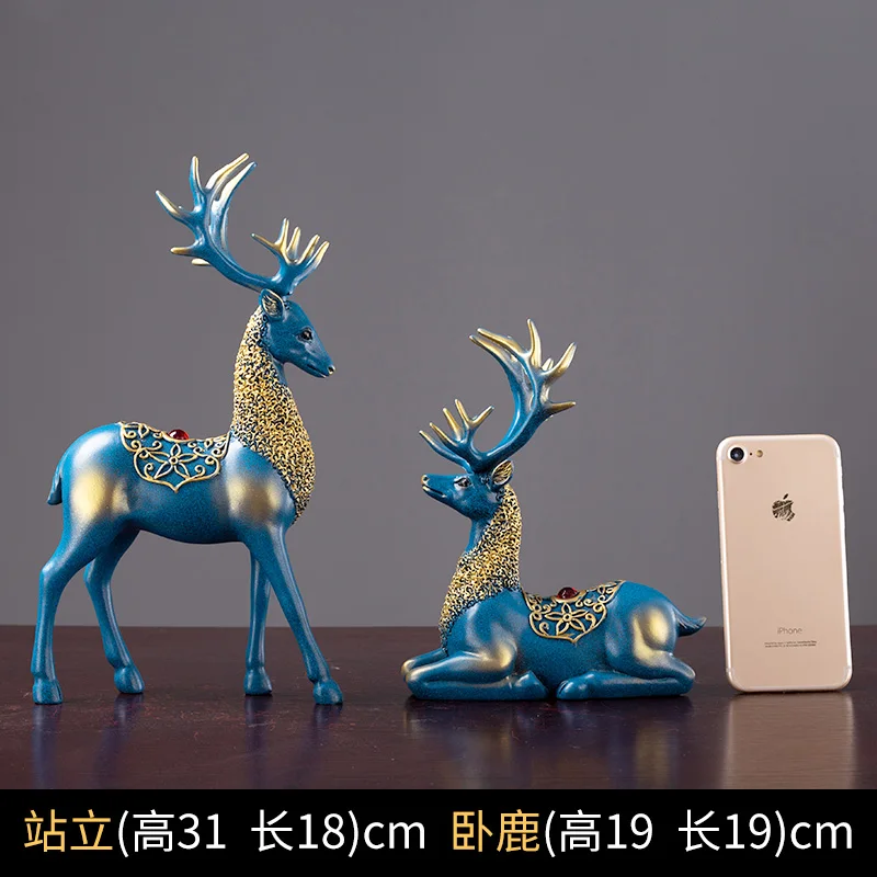 Deer ornaments creative home furnishings indoor living room wine cabinet tea table TV cabinet porch room layout