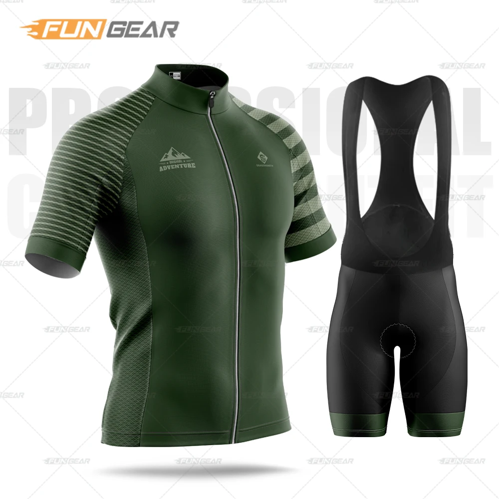 Cycling Clothing for Men, Short Sleeve Jersey Set, Bicycle Training Uniform, Power Band, Ride Sets, New, Summer, 2023