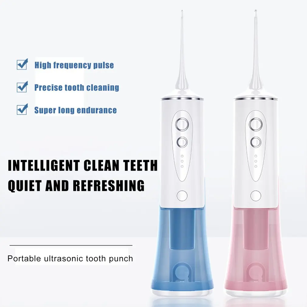 Electric Oral Irrigator Dental Cleaning Machine Floss 300ML Water Tank Waterproof Teeth Cleaner USB Rechargeable Portable Flosse