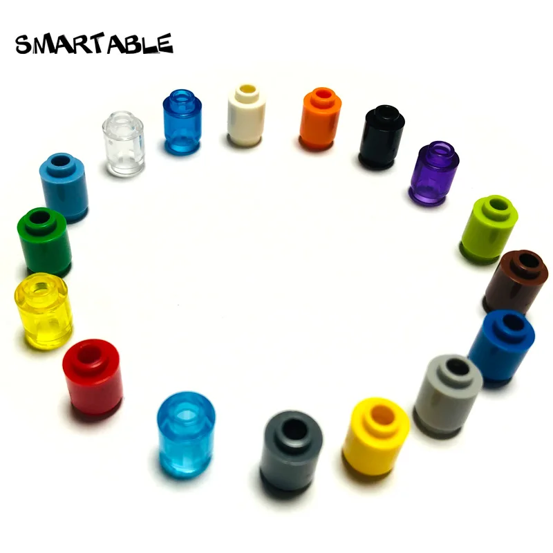 

Smartable Brick Round 1x1 Open Stud Building Blocks MOC Parts Toy For Kids Compatible Major Brand 3062b/3062/30068 333pcs/lot