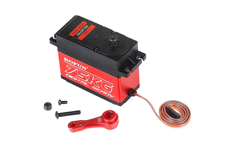 Rovan 75KG Metal Gear Steering Servo 15T/17T Dwustronne ramię CNC 6V-7.4V do 1/5 HPI Baja 5B 5T 5SC LOSI 5IVE-T