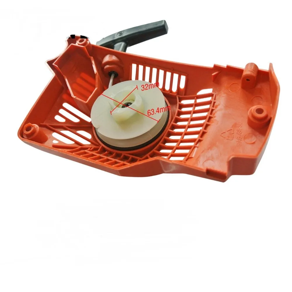 2pcs Chainsaw Starter Pulley Fit For Zenoah G3800 Type & More Chinese 3800 38cc Chainsaw Start Rope Reel Wheel Drum Replace