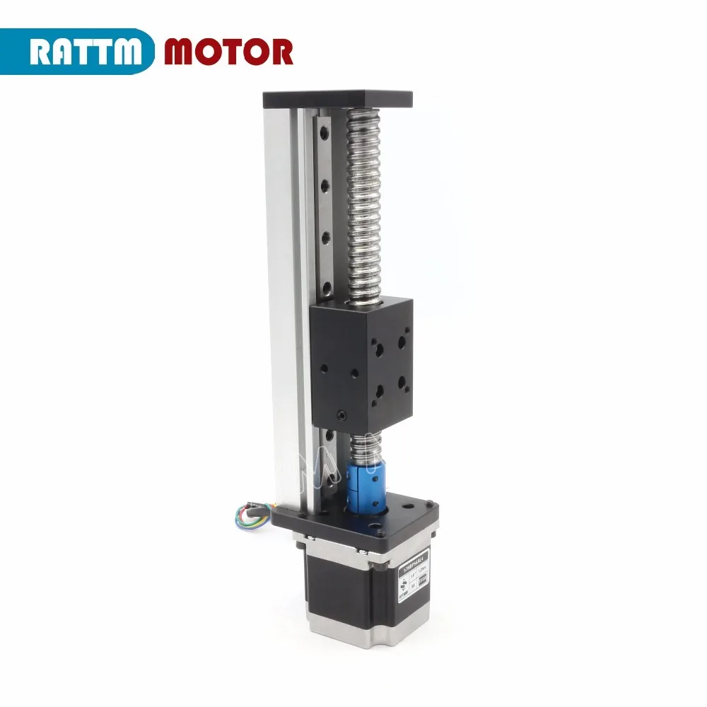 Imagem -06 - Atuador Linear Ballscrew Stage Trilho Linear Quadrado Motor Deslizante Nema23 para Cnc Eixo Xyz Cbx1605 100 mm 200 mm 300 mm 400 mm 500 mm 600 mm