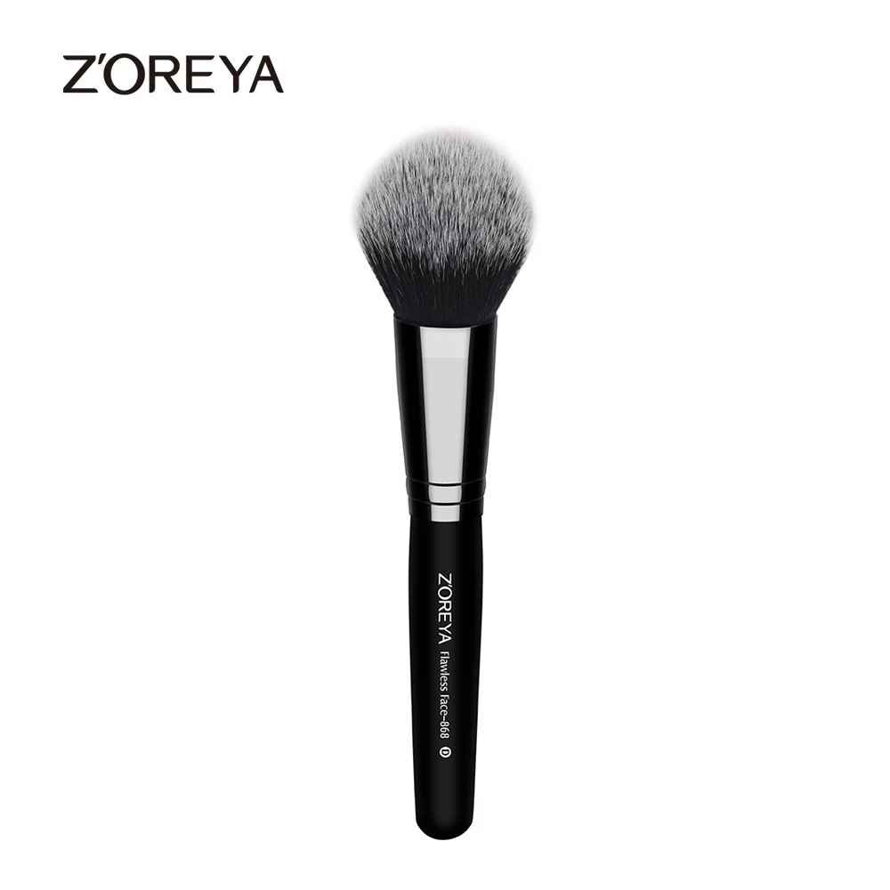 

Zoreya Black Makeup Brushes Powder Highlight Blush Brush Eyeshadow Make Up Brushes Crease Eye Blending Short Shader Brow Mak