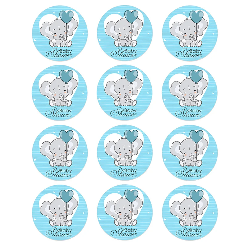 24/48pcs Baby Shower Self-adhesive Stickers Boy or Girl Vote Stickers for Gender Reveal Party Creative Decoration Home Supplies