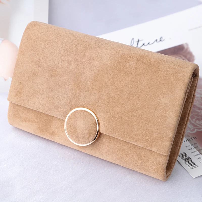 Retro Velvet Evening Bag For Women Small Solid Flap Day Purses And Handbags Wedding Chain Shoulder Bag Dinner Wallet Sac X441H