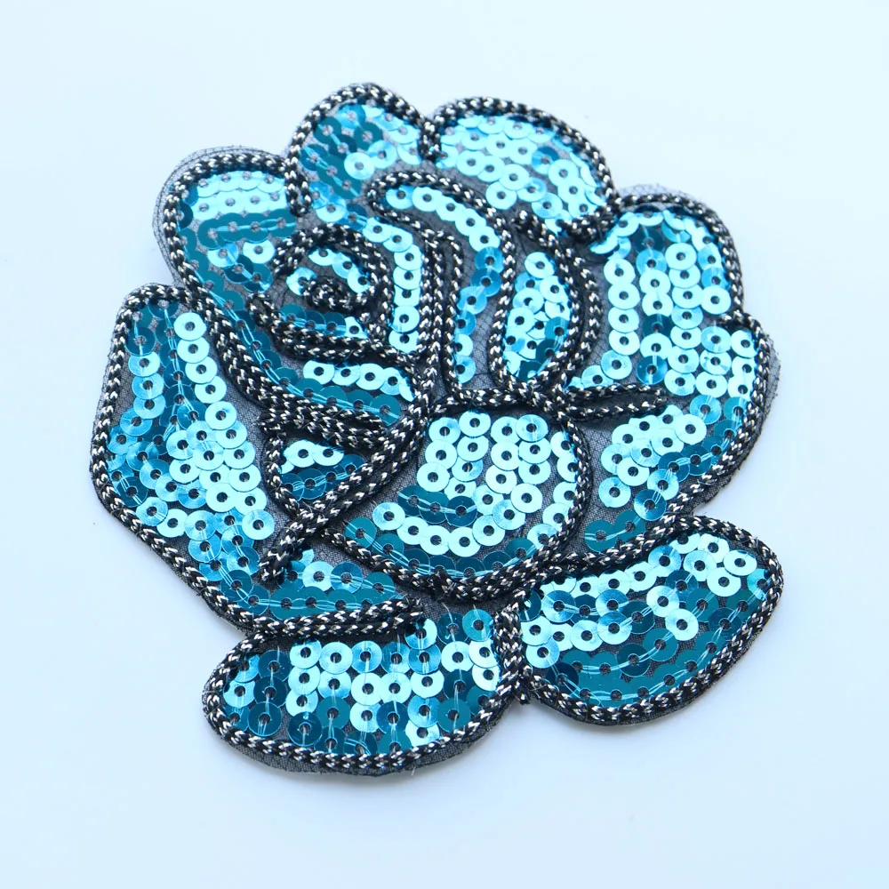 Bügeln Pailletten patches für kleidung DIY eisen auf stickerei parche appliques Stickerei applique patch ropa kleidung zubehör – Detail 19