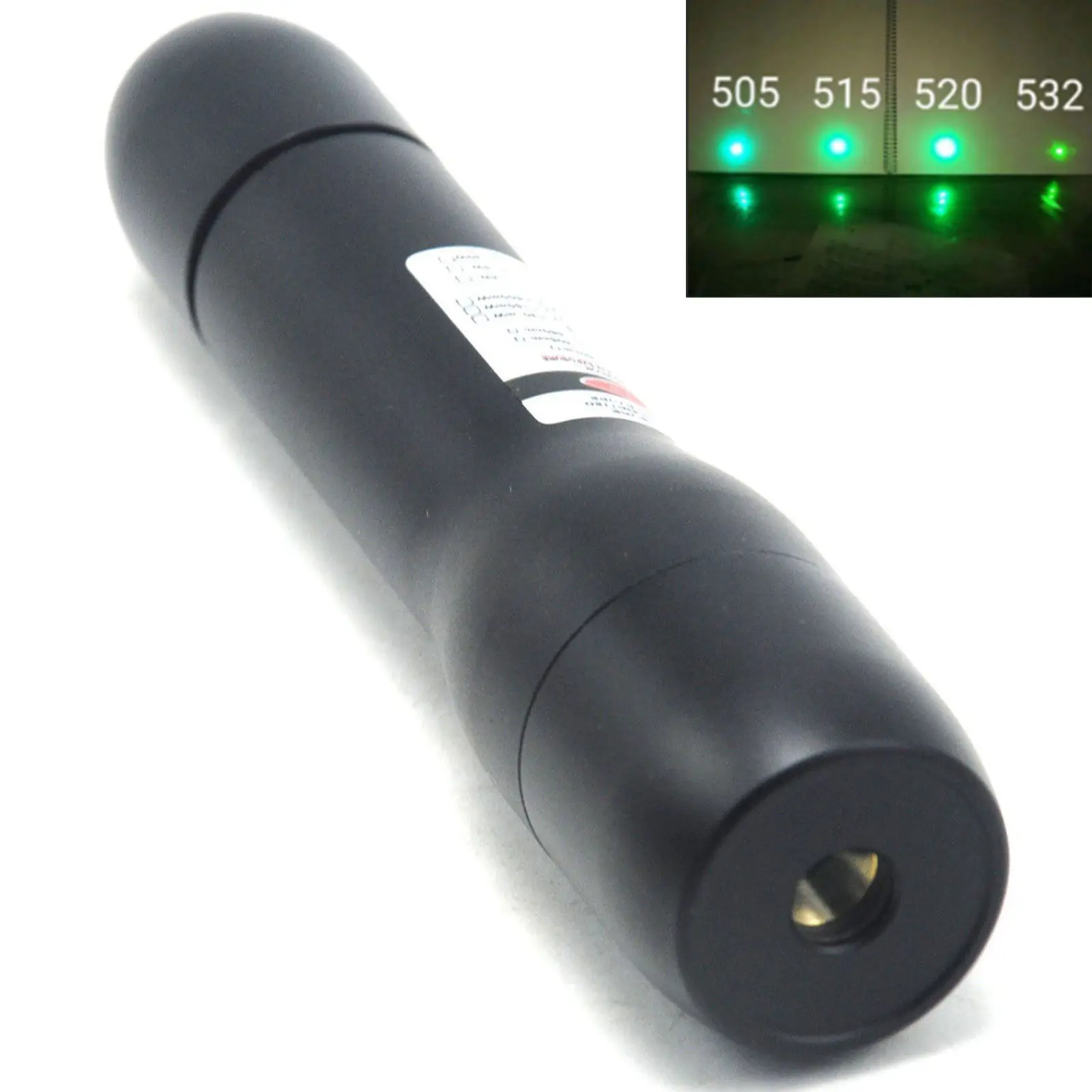 

1mw 515nm 520nm Waterproof Laser Pointer Green Focusable Dot Torch 520T-100