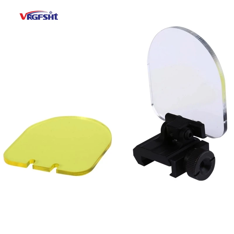 Tactical Air Gun Rifle Mirror, Red Dot Sight Mirror, Transparent Bulletproof Mirror, Protection Mirror