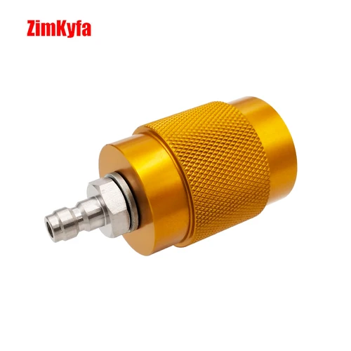 Imagen 2 del producto Adaptador G5/8 5/8 ""BSPP DIN 300Bar para estación de llenado de aire de buceo, carga de válvula, con enchufe de acoplamiento rápido macho o hembra de 8mm