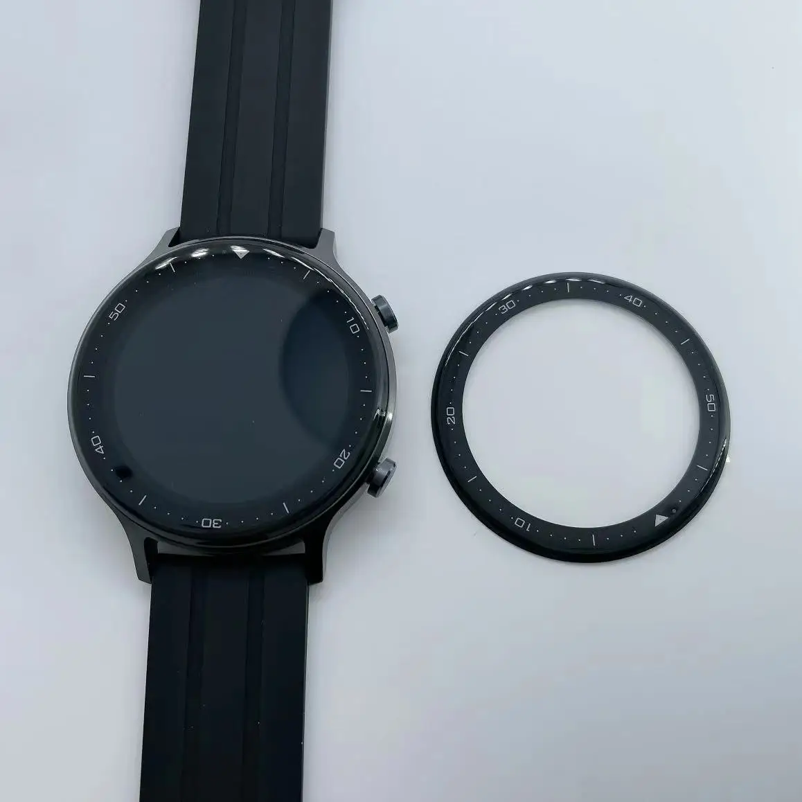 Pellicola protettiva per copertura a bordo pieno curvo 3D 2 pezzi per protezione dello schermo Realme Watch S (non vetro)