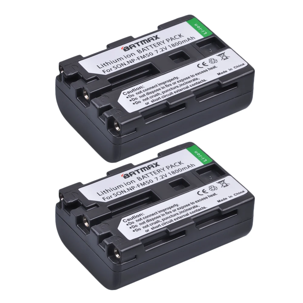 2Pcs NP-FM50 FM50 Batterie + LCD touristes USB Chargeur pour Sony NP-FM51 NP-FM30 NP-FM55H DCR-PC101 A100 Série DSLR-A100 Sony M Type