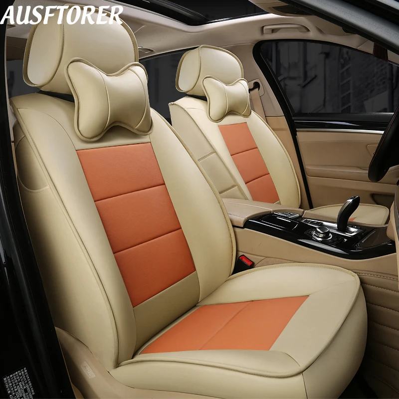 Custom Fit Cowhide & PVC Leather Seat Cushion for KIA Cadenza 2012 Automobiles Seat Cover Sets Accessories Supports Car Styling