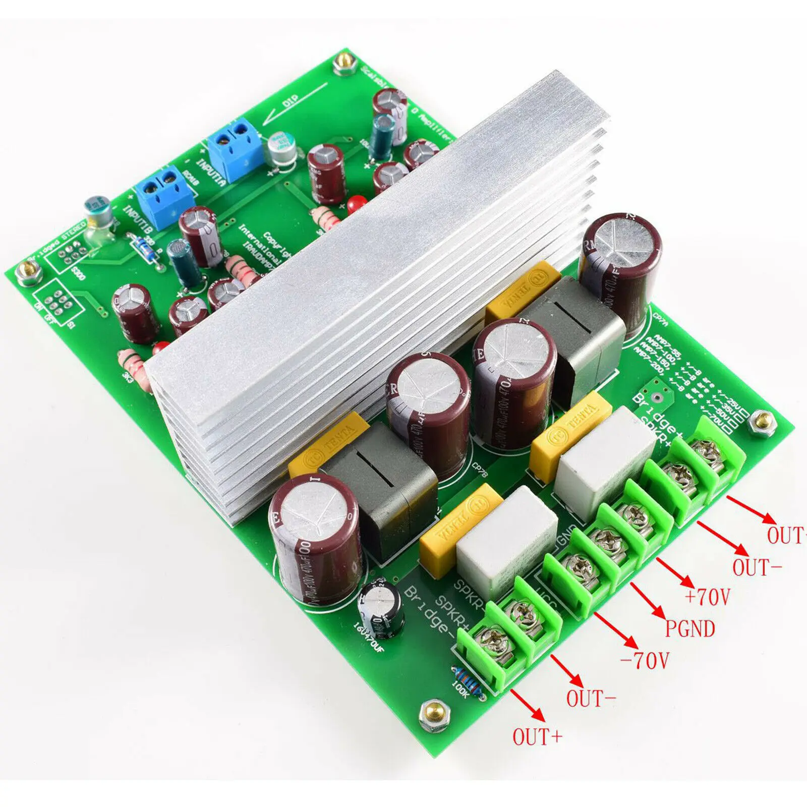 

L20DX2 IRS2092D 250W+250W IRAUDAMP7S Class D Amplifier Complete Board