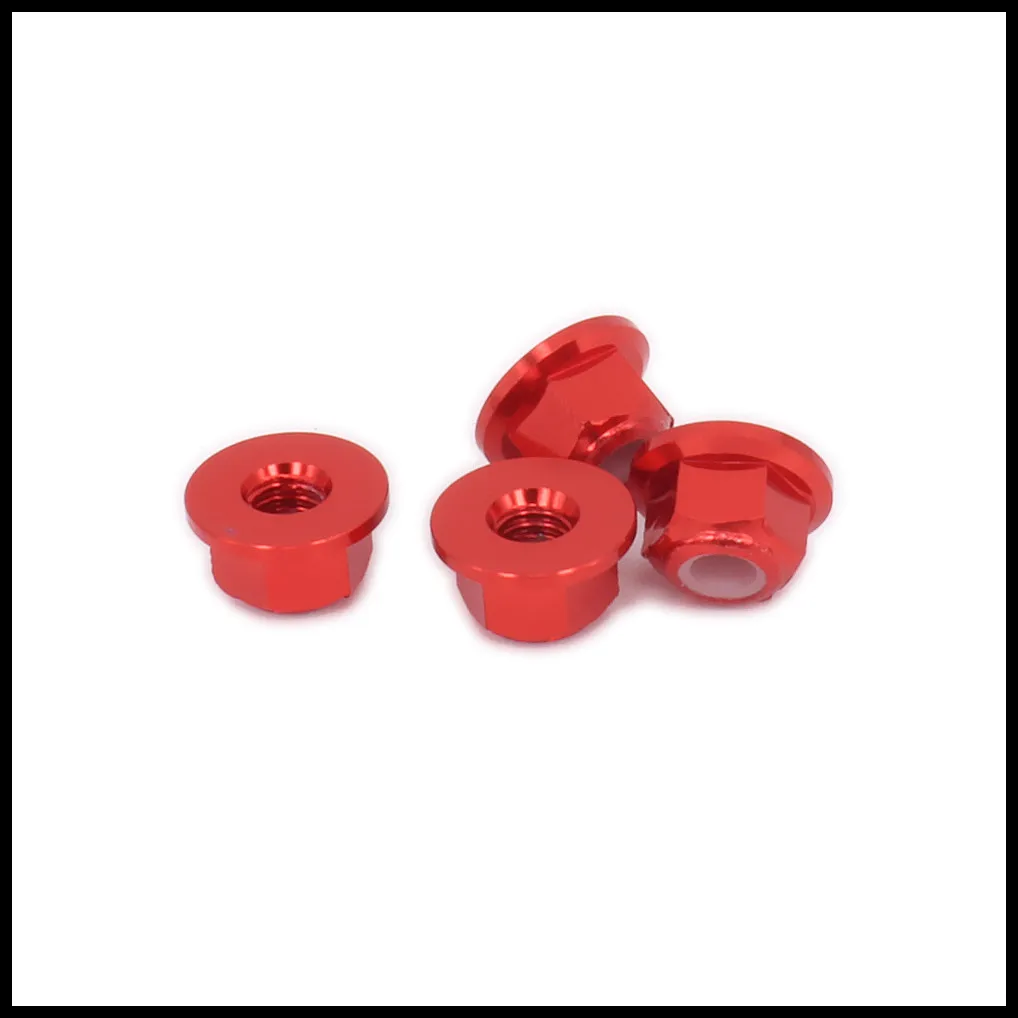 RCAWD 4PCS Aluminum Wheel Lock Nut M4 For RC Hobby Model Car 1/10 Kyosho Optima 4WD Axial Scx10 Crawler CNC Machined Spare Parts