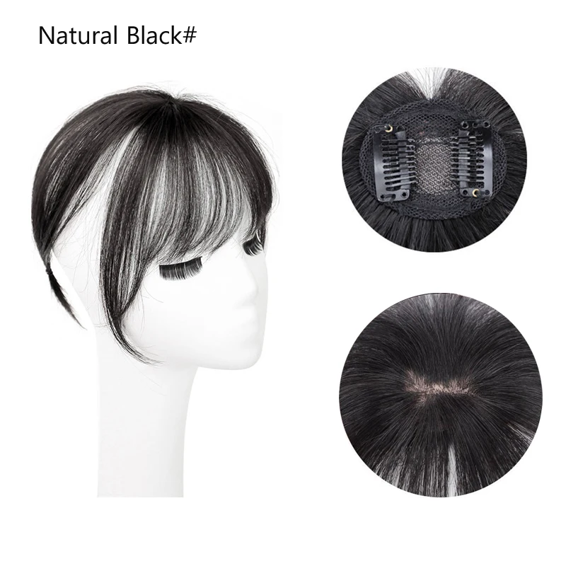 Dünne 3D Luft Haar Pony Gerade Ordentlich Pony Clip In Haar Extensions Topper Pony 3D Pony Unsichtbar Nahtlose Kopf Haar perücke