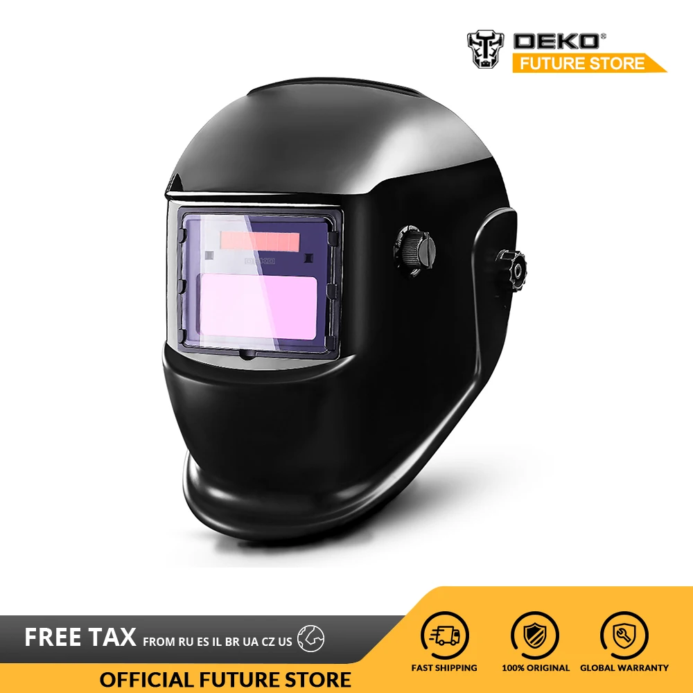 DEKO DKMZ350 Solar Automatic Darkening Welding Helmet Welding Mask Automatic Welding Shield DIN 4 Variable 9-13