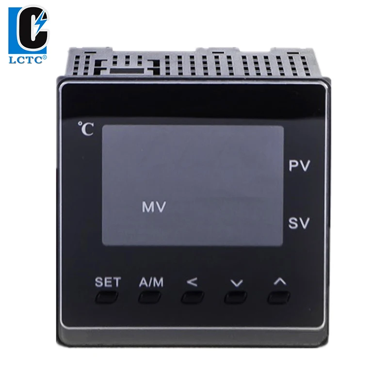 0-10V input 96x96mm 50 segments programmable ramp soak LCD intelligent pid temperature controller SSR/Relay/4-20mA output