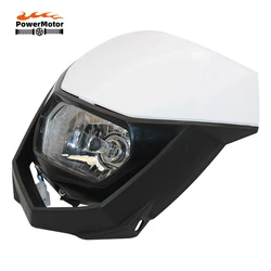 Pit Bike Headlight Panel H4 35W Head Light For Yamaha YZ YZF WR WRF Headlamp Motocross Accessories Enduro Motorcycle Headlight