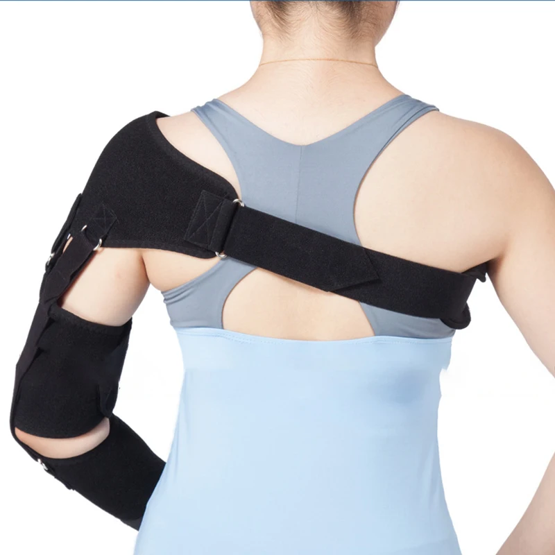 Adjustable Left/Right Shoulder Support Shoulder Brace Support Correct Belt for Stroke Hemiplegia Subluxation Recovery Back Pain