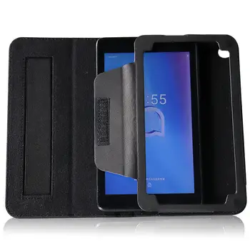 Pouzdro Mingfeng pro tablet Alcatel 1T 7 z umělé kůže, držák na ruku, PU 9013T 7 palců, liči vzor, PU kůže 8 nejlepší prodej kryt na Alcatel 1t 7 - №1