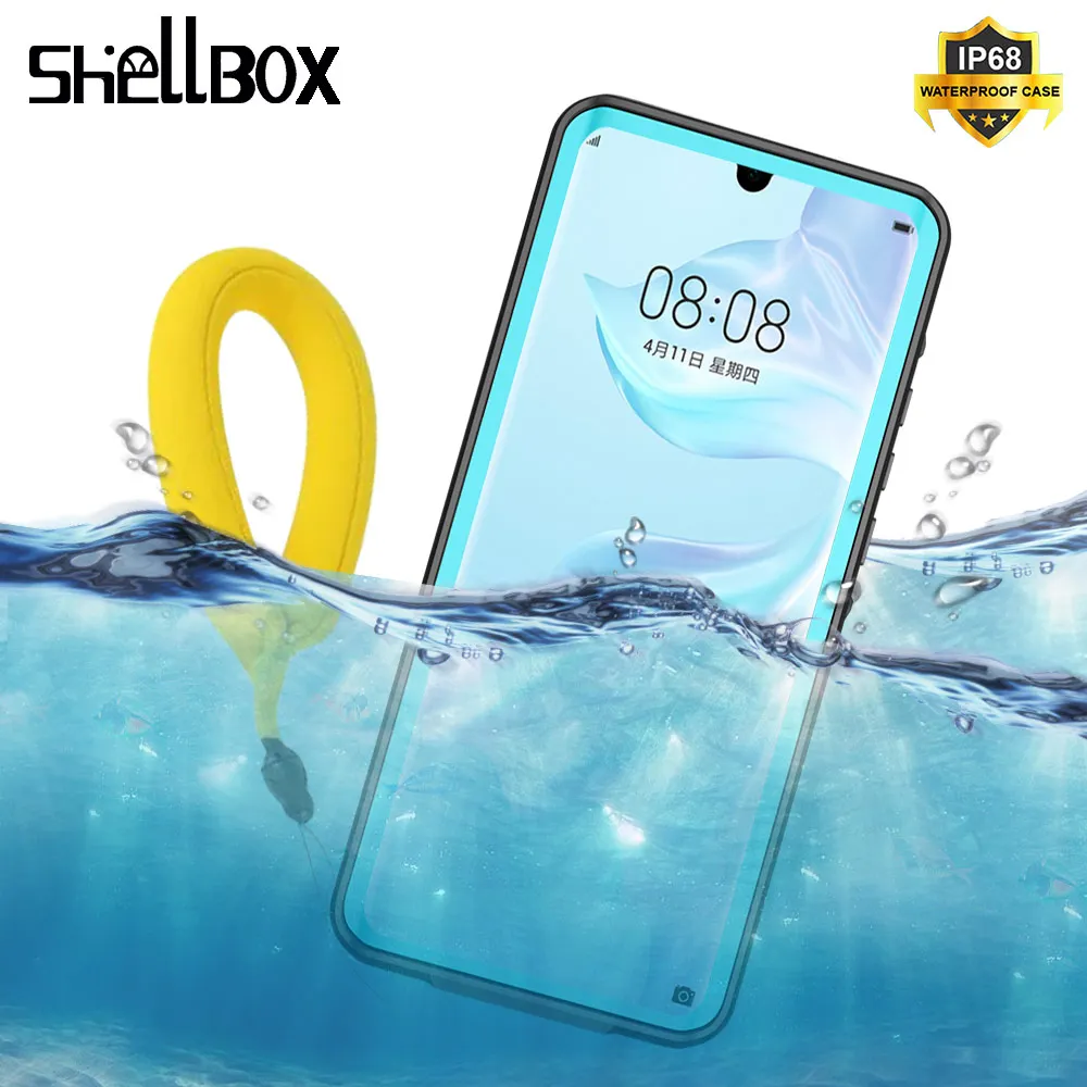 

SHELLBOX IP68 Waterproof Case for HUAWEI P30 Mate20 Pro Snowproof Dustproof Case Full Protection for Huawei P20 Lite Nova3e Case