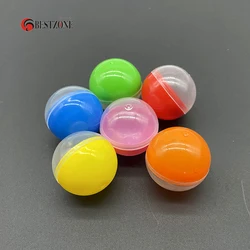 Capsules en plastique demi-transparent, boule surprise pour distributeur automatique, corps fendu, coquille d'oeuf, jouet demi-coloré, diamètre 30mm, 100 pièces