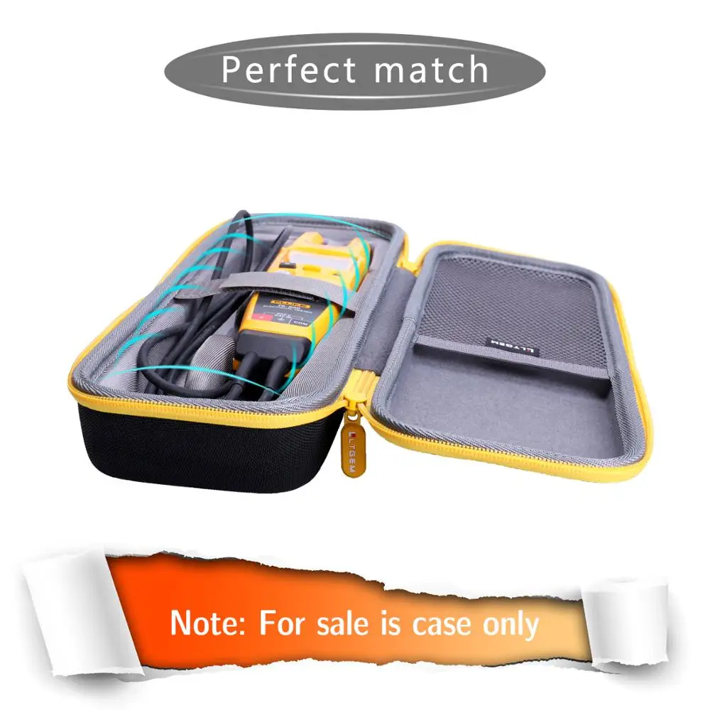 LTGEM Hard Case for Fluke T5-600/T5-1000//T6-1000/T6-600 Electrical Voltage - Protective Carrying Storage Bag