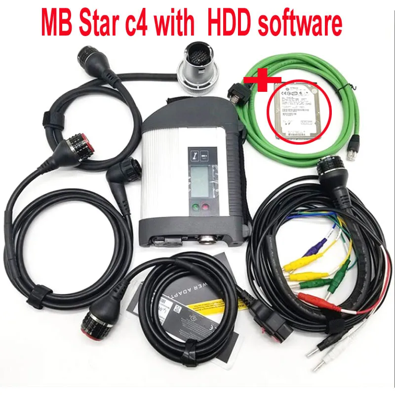 BEST MB STAR C4 SD Connect Multiplexer Compact 4 WIFI STAR C4 Software 2021.12 Diagnostic Scan tool with laptop CF-19 full set