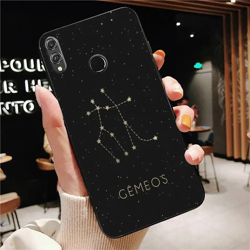 Yinuoda constellation Zodiac Signs Phone Case For Huawei Mate 30 Pro P20 P30 P40 pro lite Y7 Y6 for Honor 8X 8A 10 20lite 10i