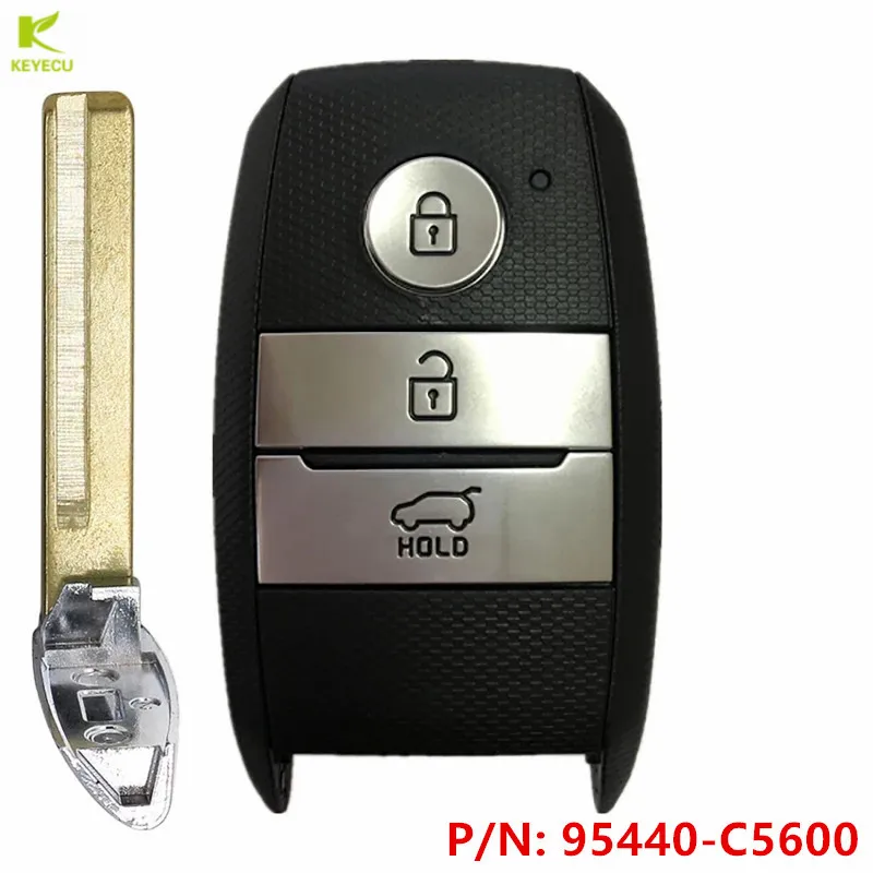 KEYECU Genuine OEM Keyless Go Smart Remote Car Key Fob 433MHz ID47 for KIA Sorento 2018 2019 FCC ID: TFKB1G0024 P/N: 95440-C5600