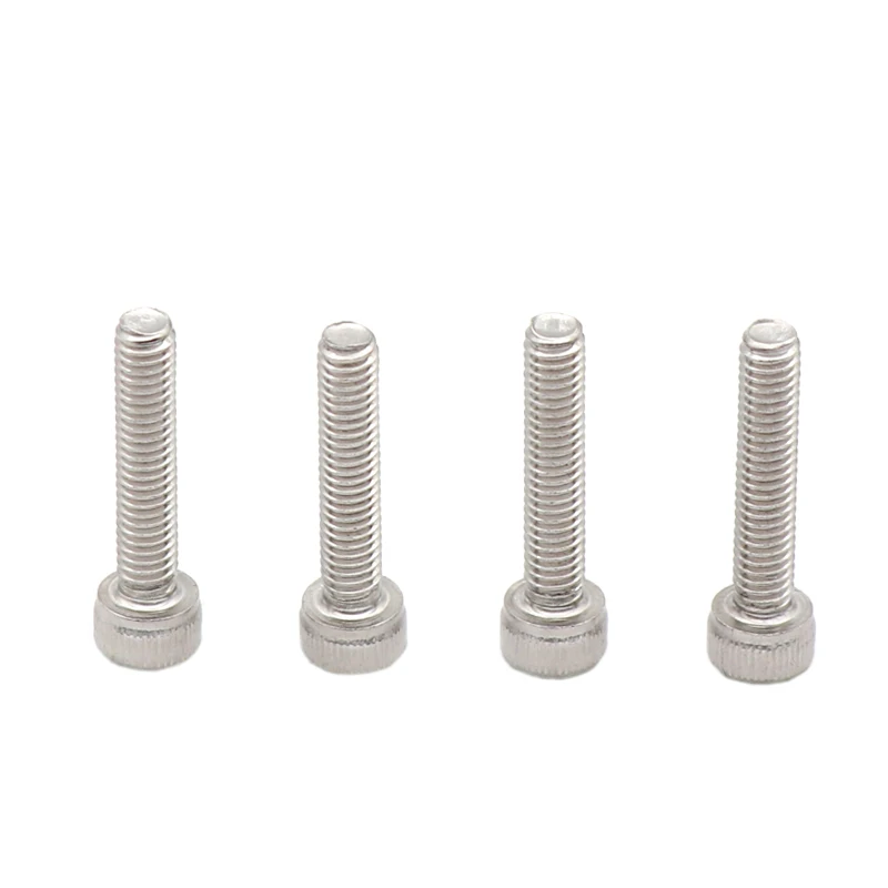 5pcs M3 M4 M5 Hexagon socket head screw 304 stainless steel bolt cylindrical head screws knurled cup for 3d printer parts