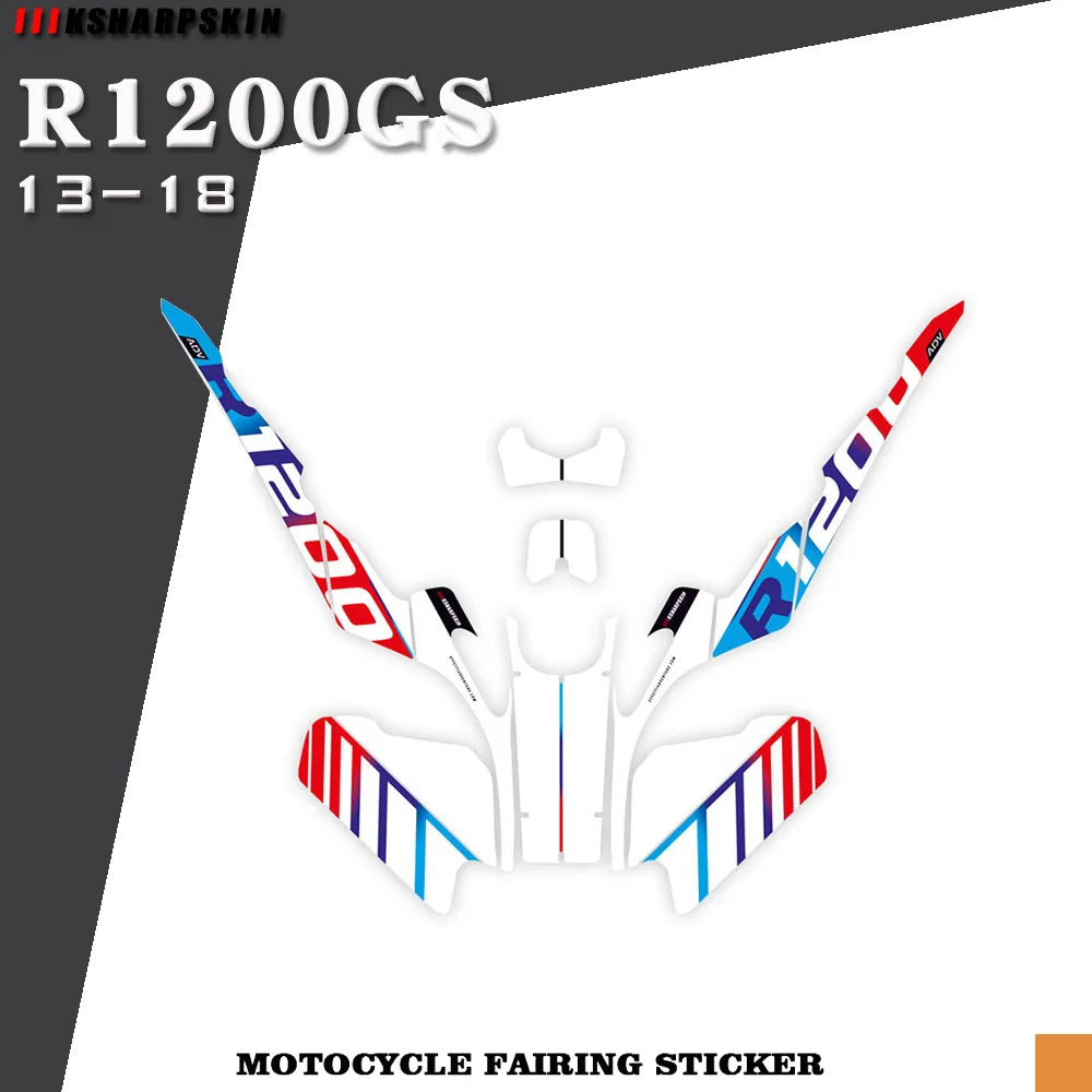 

Motorcycle body fairing protective sticker reflective anti-scratch decorative sticker suitable for BMW R1200GS ADV 2013-2018