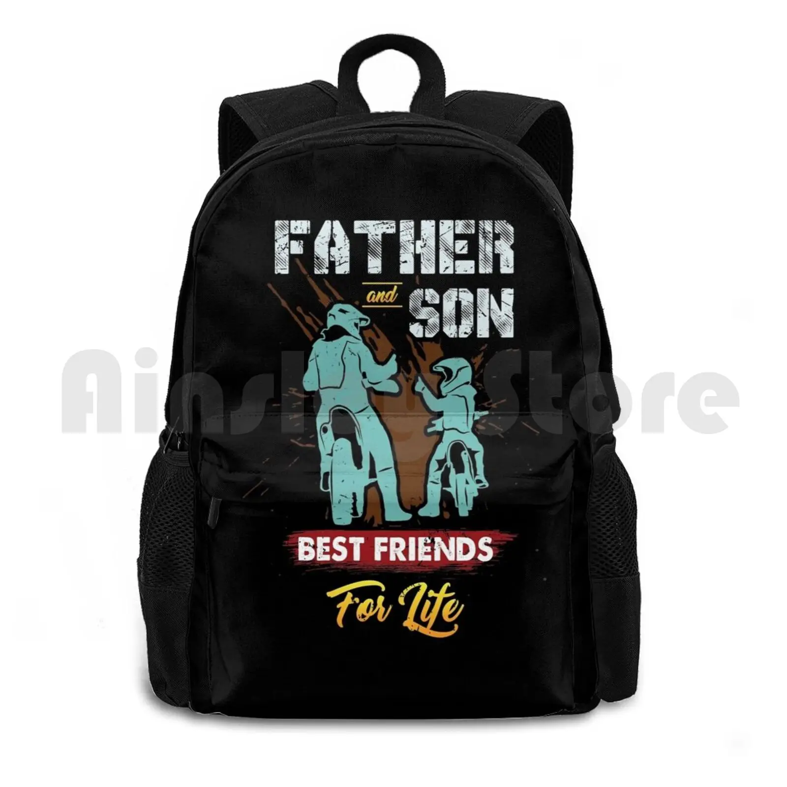 屋外ハイキングバックパック、乗馬、登山、スポーツバッグ、モトクロス、ダートバイク、父と息子、人生の親友