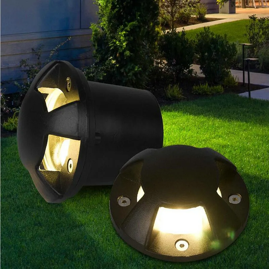 12V Underground LED Lamp RGB 9W LED Step Stairs Recessed Wall Light 220V LED Step Lamp Floor Lamp Waterproof LED Footlight