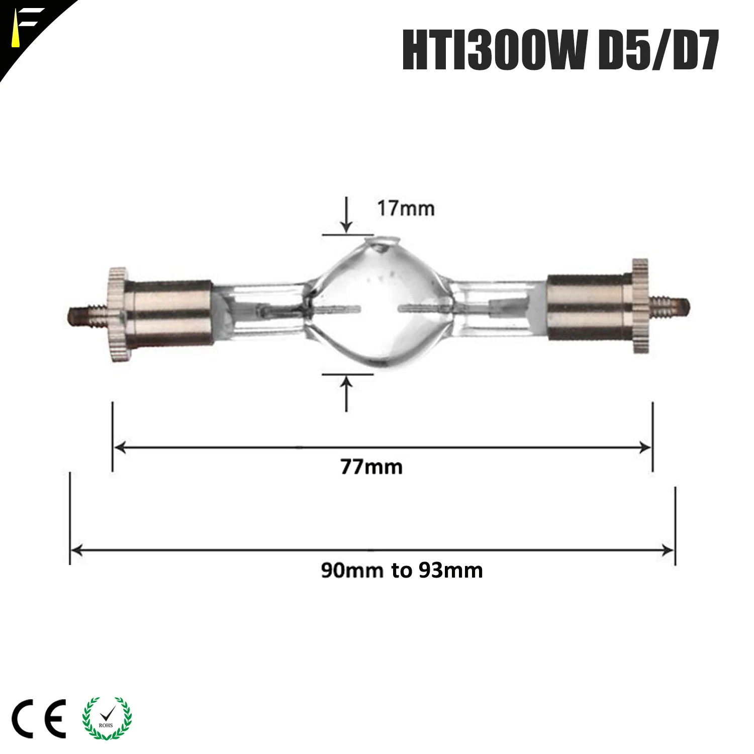 4PCS/LOT HTI 300 W/D5/65 Metal Halide Special Lamp 750 hours 6500 K Dj Computer Moving Head Bulb Lamp