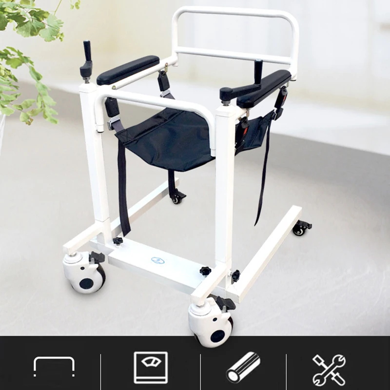 New Design Hydraulic Manual Lift Home Hospital Nursing Home Mobile Detachable Elderly Patient Manual Lift Shift Machine