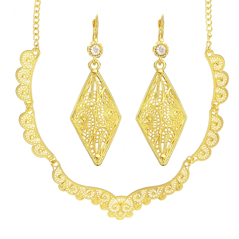 Arabian Gold Color Jewelry Set Moroccan Style Fashion Jewelry